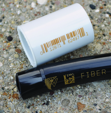 Codificacion por laser de cloruro de polivinilo