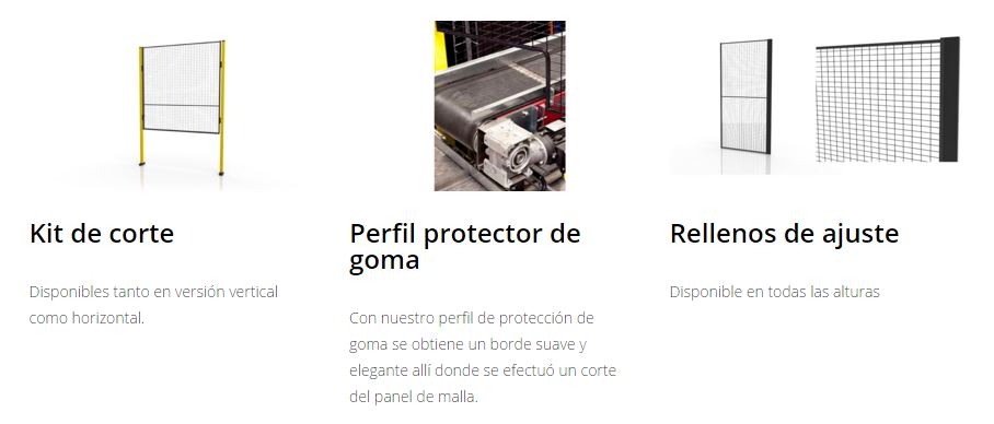 Protección maquinaria X-GUARD Complementos perfiles y rellenos 