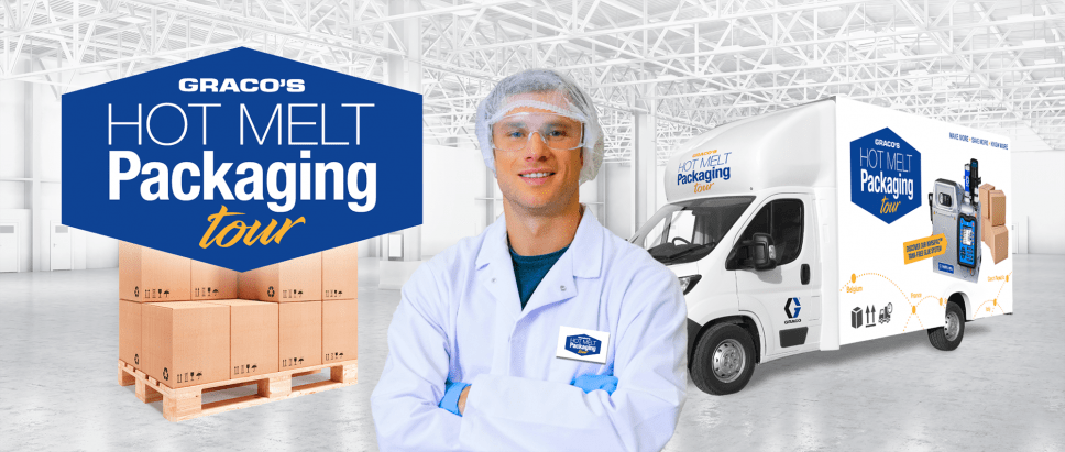 tour del packaging con Hot Melt de Graco en 2018