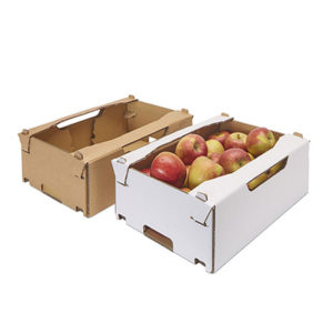 caja de verduras y frutas, alta