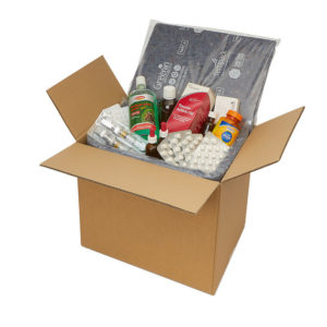 Contenedor térmico para envíos con pieza de algodón