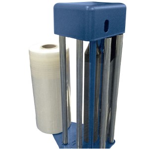 Carro FR – El carro FR está dotado de un dispositivo de estiraje del film, realizado mediante un freno electromecánico; Es posible controlarlo desde el panel de mando. El arranque del freno está temporizado, con el objetivo de facilitar el enganche del film en la base del bancal. Si se desea, es posible programar la acción del freno electromagnético mediante PLC o bien desde el panel. (con sistema QLS “QUICK LOAD SYSTEM” para la carga rápida del film).