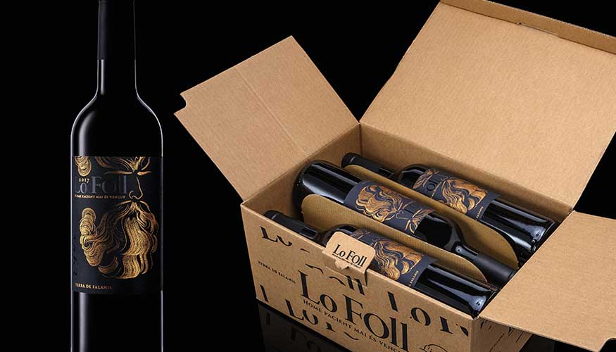 Premiada la etiqueta para la botella de vino Lo Fol de Conrad Rius Design.